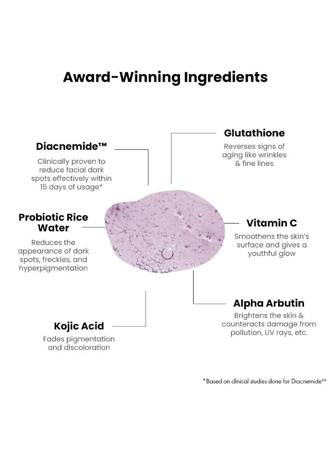 ThriveCo Brightening PRO Cleanser for Men with Probiotic Rice Water, Vit C, Kojic Acid, Alpha Arbutin & Glutathione | Anti-ageing Face Wash, Boosts Collagen, Clears Skin & Removes Dark Spots | 100ml - Image 2